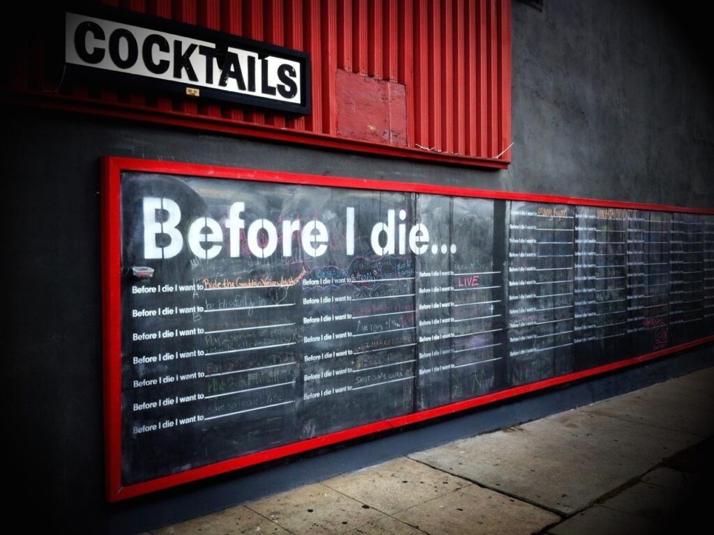 Symbolbild Bucketlist