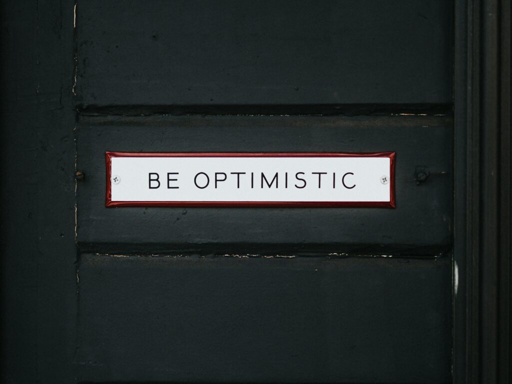Motiv "Be optimistic"
